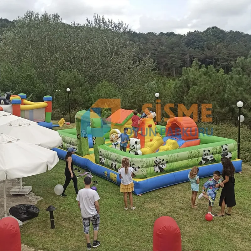 Şişme Panda Oyun Evi