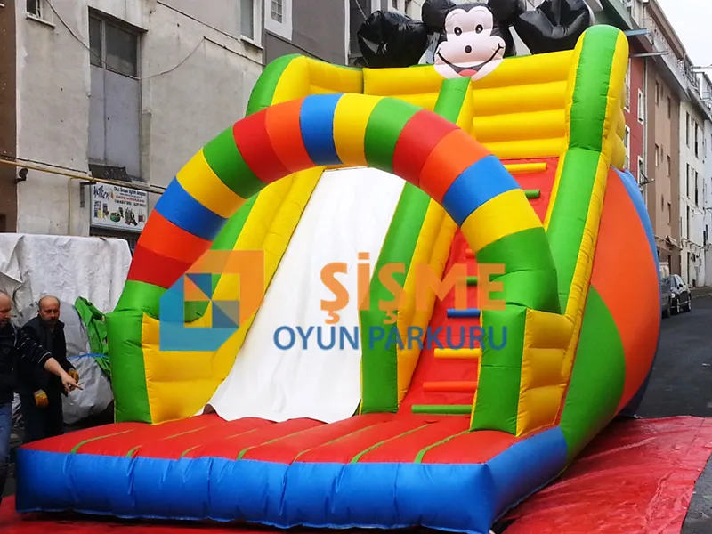 Renkli Şişme Kaydırak